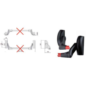 MANIGLIONE FAST VERTICALE          59016-10-0 CISA