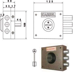 SERRATURA SIC.SEMPLICE DX DM           1001 KASSEL