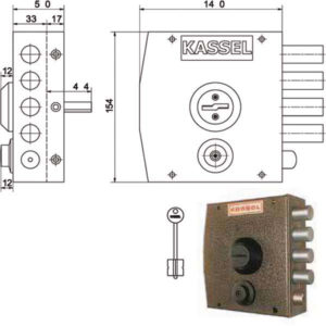 SERRATURA SIC.SEMPLICE DX DM           1151 KASSEL