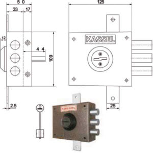 SERRATURA SIC.TRIPLICE SX DM           1202 KASSEL