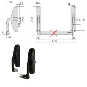 MANIGLIONE PRESTIGE LATERALE       59301-10-0 CISA