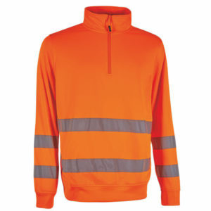 FELPA ZIP CORTA ALTA VISIB.ARANC. XL  FELIS UPOWER