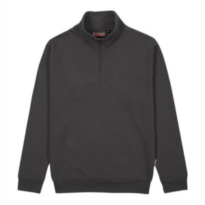FELPA ZIP CORTA GREY METEORITE S       MAUI UPOWER