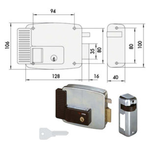 ELETTROSERRATURA APP.FERRO DX      11921-60-1 CISA