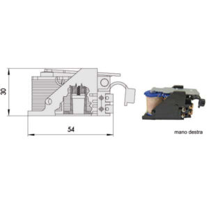 BOBINA ELETTROSERRATURE V.12 DX    07118-00-1 CISA