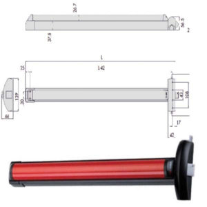 MANIGLIONE FAST TOUCH  84 LAT+VERT 59811-11-0 CISA