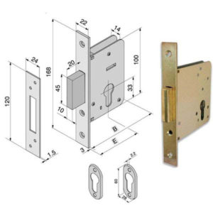 SERRATURA INF.LEGNO              020.45.00.0 WELKA