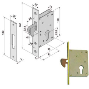 SERRATURA INF.LEGNO              025.30.00.0 WELKA