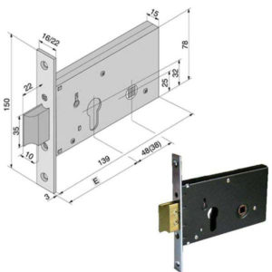 SERRATURA INF.ALL F22            121.50.02.0 WELKA