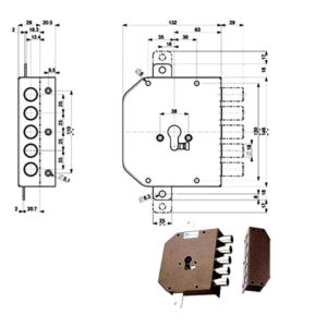 SERRATURA SIC.TRIPLICE SX            38620 MOTTURA