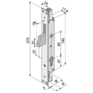 SERRATURA INF.FERRO              085.19.01.0 WELKA