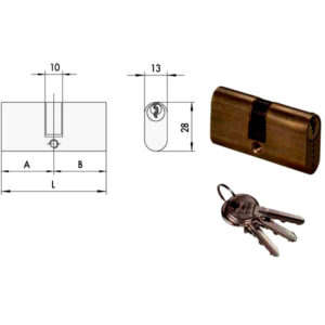 CILINDRO INF.OVL.55,4-27,7-27,7 KA 08210-02-0 CISA