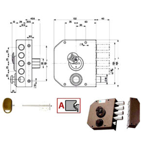 SERRATURA SIC.SEMPLICE DX DM         20510 MOTTURA
