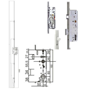 SERRATURA INF.MULTIPUNTO SICURTOP E35     1685 AGB
