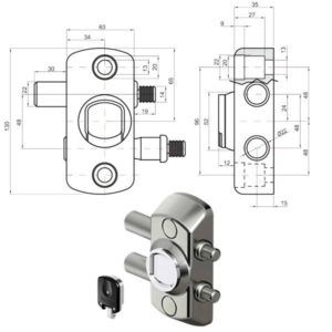 CHIUSURA SERRANDE MAGNETICA            MG710 DISEC