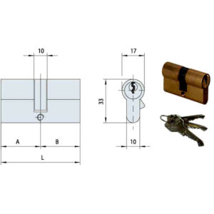 CILINDRO INF.  59,0-26,5-32,5 SX   0G300-06-0 CISA