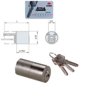 CILINDRO APP.TONDO 50 ASTRAL       0A210-50-0 CISA