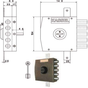 SERRATURA SIC.TRIPLICE DX DM           1301 KASSEL