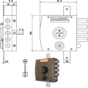 SERRATURA SIC.TRIPLICE DX DM           1351 KASSEL
