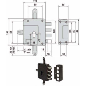SERRATURA SICUREZZA QUINTUPL.SX    56172-60-2 CISA
