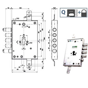 SERRATURA SIC.TRIPLICE SX int 28     85571 MOTTURA