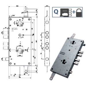 SERRATURA SIC.TRIPLICE               898T1 MOTTURA