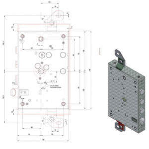 SERRATURA SIC.TRIPLICE DX DM  8100CER/73/37 POTENT