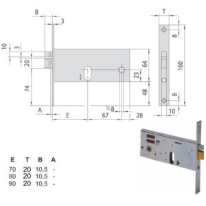 ELETTROSERRATURA INF.FASCE ALL     14511-70-0 CISA